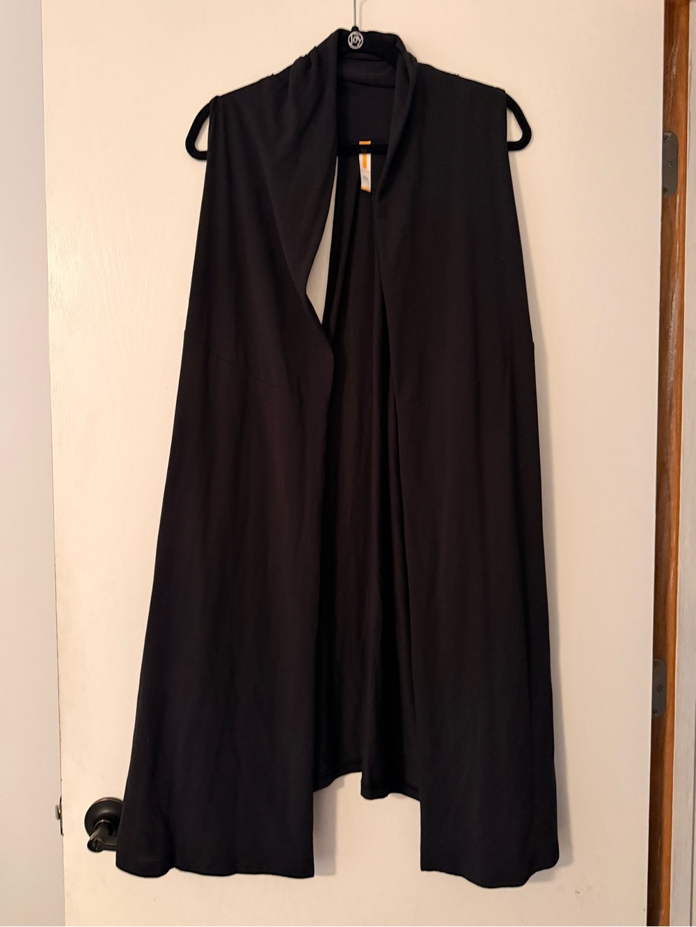 Lucy Black Racerback Active Long Cardigan